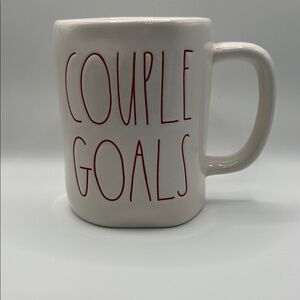 Closet clean out!  Rae Dunn Cream Mug with Red Text